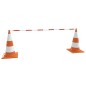 Barre Retrattili per Coni Stradali 10 pz ABS 116-197 cm Barre Retrattili per Coni Stradali 10 pz ABS 116-197 cm