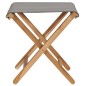 vidaXL Sedie Pieghevoli 2 pz in Legno di Teak e Tessuto Grigio Scuro vidaXL Sedie Pieghevoli 2 pz in Legno di Teak e Tessuto Grigio Scuro