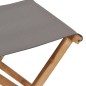 vidaXL Sedie Pieghevoli 2 pz in Legno di Teak e Tessuto Grigio Scuro vidaXL Sedie Pieghevoli 2 pz in Legno di Teak e Tessuto Grigio Scuro