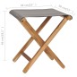 vidaXL Sedie Pieghevoli 2 pz in Legno di Teak e Tessuto Grigio Scuro vidaXL Sedie Pieghevoli 2 pz in Legno di Teak e Tessuto Grigio Scuro