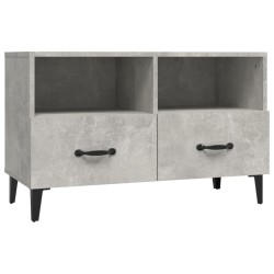 Mobile per TV Grigio Cemento 80x36x50 cm Legno Multistrato