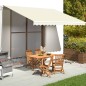 vidaXL Tessuto di Ricambio per Tenda da Sole Crema 4,5x3,5 m vidaXL Tessuto di Ricambio per Tenda da Sole Crema 4,5x3,5 m