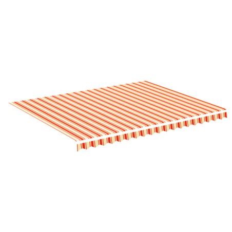 vidaXL Tessuto di Ricambio per Tenda da Sole Giallo e Arancio 4,5x3,5m