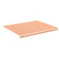 vidaXL Tessuto di Ricambio per Tenda da Sole Giallo e Arancio 4,5x3,5m