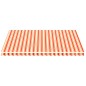 vidaXL Tessuto di Ricambio per Tenda da Sole Giallo e Arancio 4,5x3,5m
