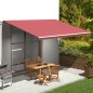 vidaXL Tessuto di Ricambio per Tenda da Sole Rosso Borgogna 5x3,5 m vidaXL Tessuto di Ricambio per Tenda da Sole Rosso Borgogna 5x3,5 m