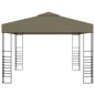 vidaXL Gazebo da Giardino 3x3 m Grigio Talpa 180 g/m² vidaXL Gazebo da Giardino 3x3 m Grigio Talpa 180 g/m²