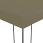 vidaXL Gazebo da Giardino 3x3 m Grigio Talpa 180 g/m² vidaXL Gazebo da Giardino 3x3 m Grigio Talpa 180 g/m²