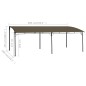 vidaXL Tenda Parasole da Giardino 6x3x2,55 m Talpa vidaXL Tenda Parasole da Giardino 6x3x2,55 m Talpa