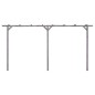 vidaXL Pergolato da Giardino Grigio 400x40x205 cm in Pino Impregnato