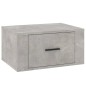 Comodini a Muro 2 pz Grigio Cemento 50x36x25 cm Comodini a Muro 2 pz Grigio Cemento 50x36x25 cm