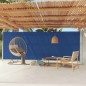 vidaXL Tenda da Sole Laterale Retrattile per Patio 200x600 cm Blu vidaXL Tenda da Sole Laterale Retrattile per Patio 200x600 cm Blu