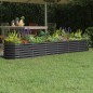 vidaXL Letto da Giardino in Acciaio a Polvere 260x40x36 cm Antracite vidaXL Letto da Giardino in Acciaio a Polvere 260x40x36 cm Antracite