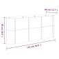 vidaXL Letto Giardino Acciaio Verniciato a Polvere 152x40x68cm Marrone vidaXL Letto Giardino Acciaio Verniciato a Polvere 152x40x68cm Marrone