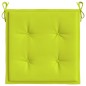 vidaXL Cuscini per Sedia 2 pz Verde Brillante 50x50x3cm Tessuto Oxford