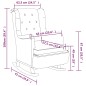 vidaXL Poltrona Gambe a Dondolo Legno di Hevea Grigio Chiaro Tessuto vidaXL Poltrona Gambe a Dondolo Legno di Hevea Grigio Chiaro Tessuto