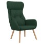 vidaXL Sedia Rilassante Verde Scuro in Tessuto vidaXL Sedia Rilassante Verde Scuro in Tessuto