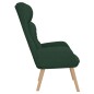 vidaXL Sedia Rilassante Verde Scuro in Tessuto vidaXL Sedia Rilassante Verde Scuro in Tessuto