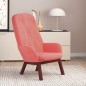 vidaXL Sedia Relax Rosa in Velluto vidaXL Sedia Relax Rosa in Velluto