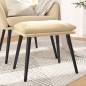 vidaXL Poggiapiedi Bianco Crema 45x29,5x35 cm in Velluto vidaXL Poggiapiedi Bianco Crema 45x29,5x35 cm in Velluto