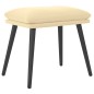 vidaXL Poggiapiedi Bianco Crema 45x29,5x35 cm in Velluto vidaXL Poggiapiedi Bianco Crema 45x29,5x35 cm in Velluto