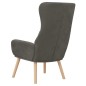 vidaXL Sedia Relax Grigio Scuro in Velluto vidaXL Sedia Relax Grigio Scuro in Velluto
