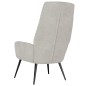 vidaXL Poltrona Reclinabile Grigio Chiaro in Similpelle Scamosciata vidaXL Poltrona Reclinabile Grigio Chiaro in Similpelle Scamosciata