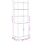 Credenza 60x40x173 cm in Legno Multistrato
