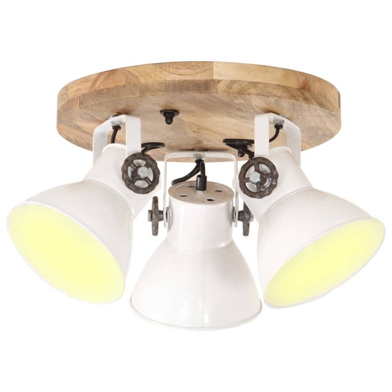 vidaXL Lampada a Sospensione Industriale 25 W Bianca 42x27cm E27 vidaXL Lampada a Sospensione Industriale 25 W Bianca 42x27cm E27