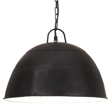 vidaXL Lampada Industriale Vintage 25 W Nera Rotonda 40 cm E27