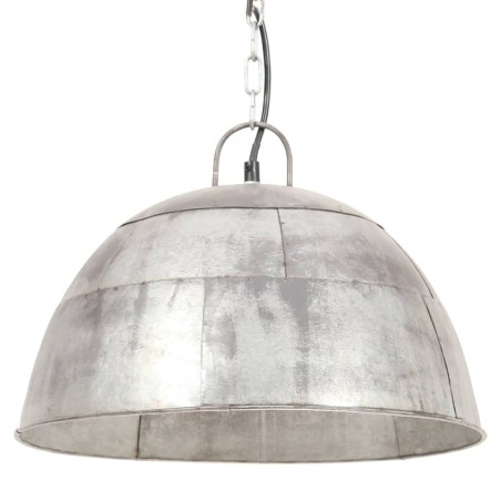 vidaXL Lampada a Sospensione Vintage 25 W Argento Rotonda 41 cm E27