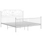 vidaXL Giroletto Bianco in Metallo 180x200 cm vidaXL Giroletto Bianco in Metallo 180x200 cm