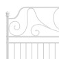 vidaXL Giroletto Bianco in Metallo 180x200 cm vidaXL Giroletto Bianco in Metallo 180x200 cm