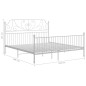 vidaXL Giroletto Bianco in Metallo 180x200 cm vidaXL Giroletto Bianco in Metallo 180x200 cm