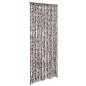 vidaXL Zanzariera Marrone e Bianco 56x185 cm Ciniglia