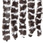 vidaXL Zanzariera Marrone e Bianco 56x185 cm Ciniglia