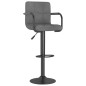 vidaXL Sgabelli da Bar 2 pz Grigio Chiaro in Tessuto vidaXL Sgabelli da Bar 2 pz Grigio Chiaro in Tessuto