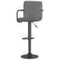vidaXL Sgabelli da Bar 2 pz Grigio Chiaro in Tessuto vidaXL Sgabelli da Bar 2 pz Grigio Chiaro in Tessuto