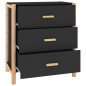 vidaXL Credenza Nera 62x38x70 cm in Legno Multistrato vidaXL Credenza Nera 62x38x70 cm in Legno Multistrato