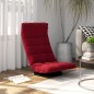 vidaXL Sedia da Terra Girevole Rosso Vino in Velluto vidaXL Sedia da Terra Girevole Rosso Vino in Velluto