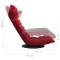 vidaXL Sedia da Terra Girevole Rosso Vino in Velluto vidaXL Sedia da Terra Girevole Rosso Vino in Velluto