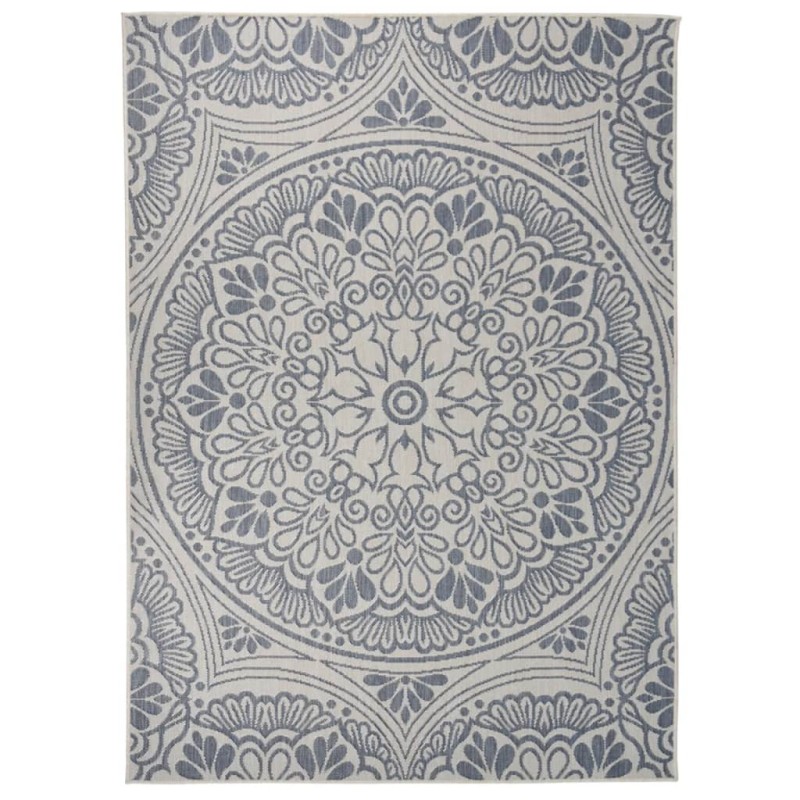 vidaXL Tappeto da Esterni a Tessitura Piatta 200x280 cm Motivo Blu vidaXL Tappeto da Esterni a Tessitura Piatta 200x280 cm Motivo Blu