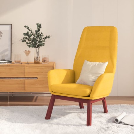 vidaXL Poltrona Relax Giallo Senape in Tessuto