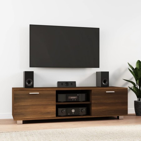 vidaXL Mobile TV Rovere Marrone 140x40,5x35 cm in Legno Multistrato
