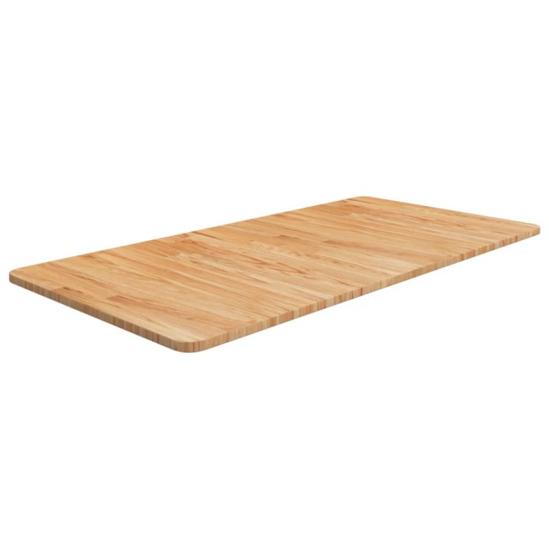vidaXL Piano Bagno Marrone Chiaro 100x50x1,5cm Legno Massello Trattato