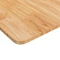 vidaXL Piano Bagno Marrone Chiaro 100x50x1,5cm Legno Massello Trattato