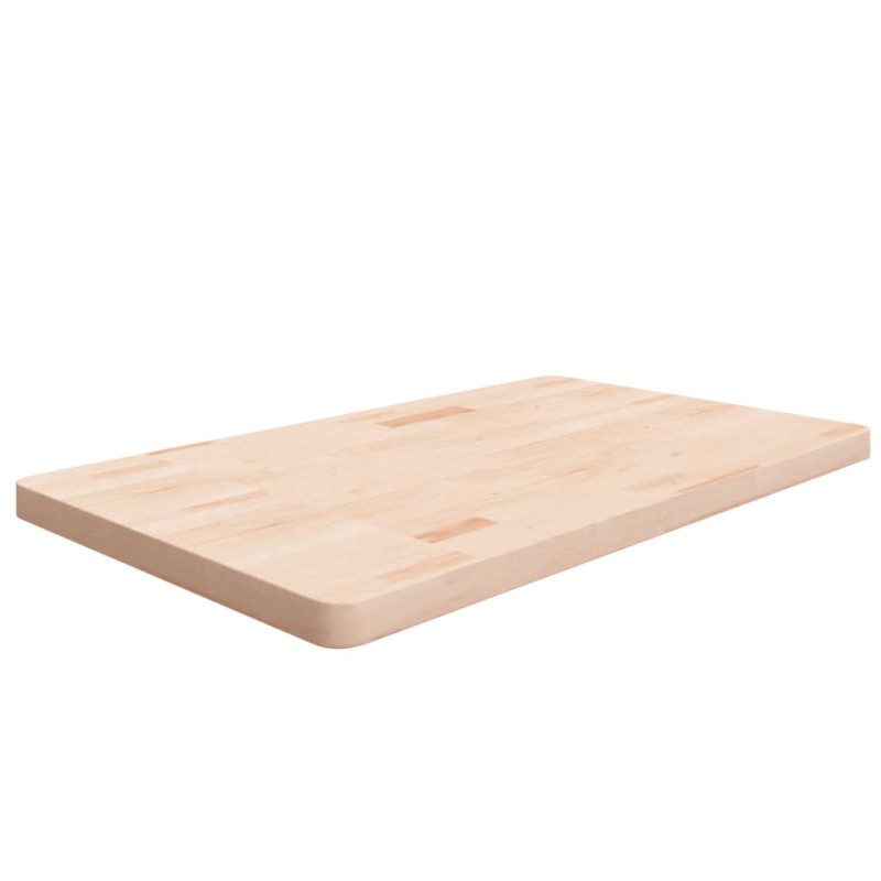 vidaXL Piano Bagno 100x60x4 cm in Legno Massello Non Trattato