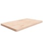 vidaXL Piano Bagno 100x60x4 cm in Legno Massello Non Trattato