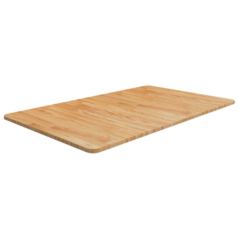 vidaXL Piano Bagno Marrone Chiaro 100x60x1,5cm Legno Massello Trattato