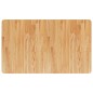 vidaXL Piano Bagno Marrone Chiaro 100x60x1,5cm Legno Massello Trattato
